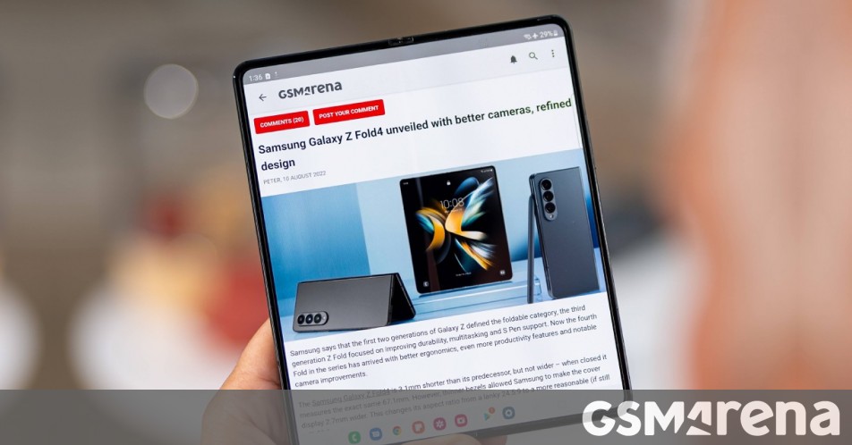 Samsung Galaxy Z Fold4 in for review