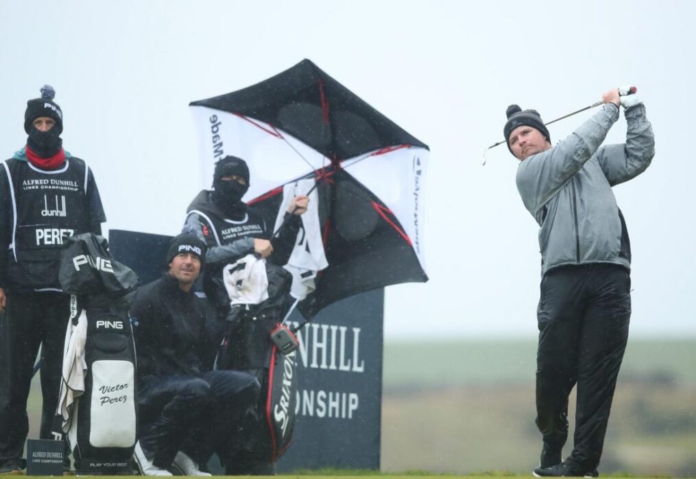 Atrocious conditions at Dunhill Links Championship sees 34 pros fail to break 80