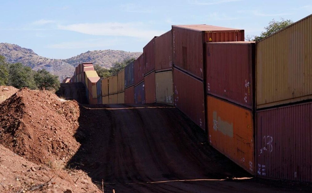 Arizona Gov. Ducey stacks containers on border at term’s end