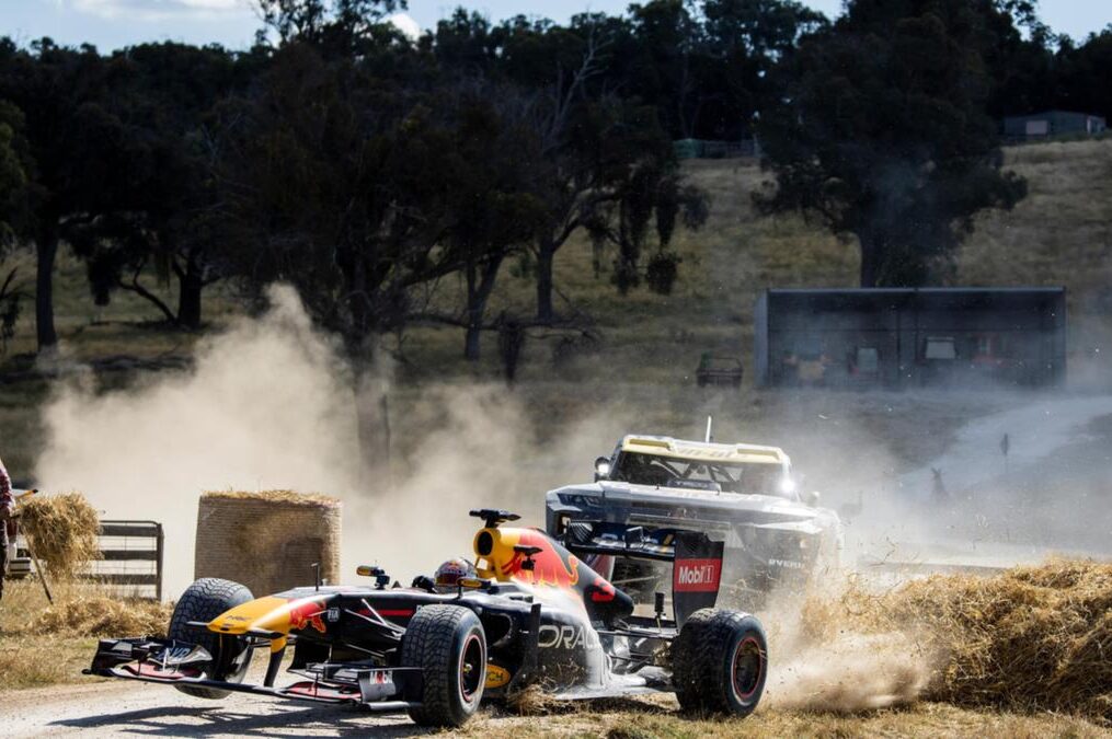 Red Bull goes outback testing in RB7 F1 car