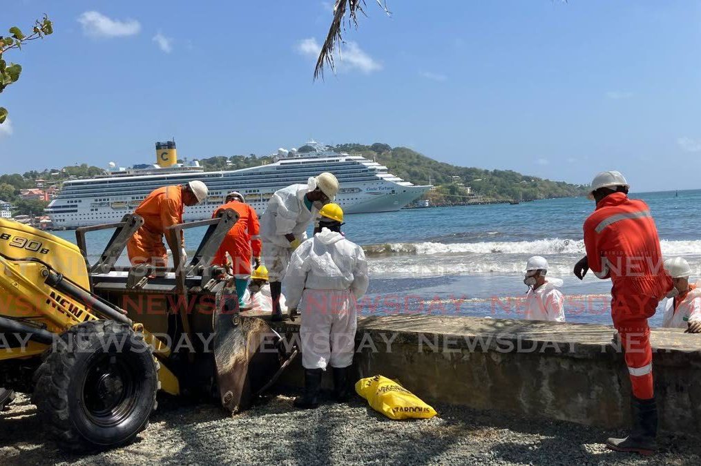 Cruise ship’s arrival, ferry service unaffected by Tobago oil spill